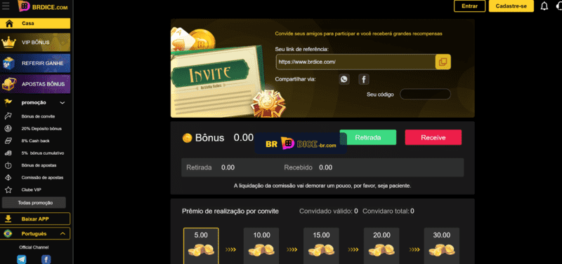 Jogos de dados cassino